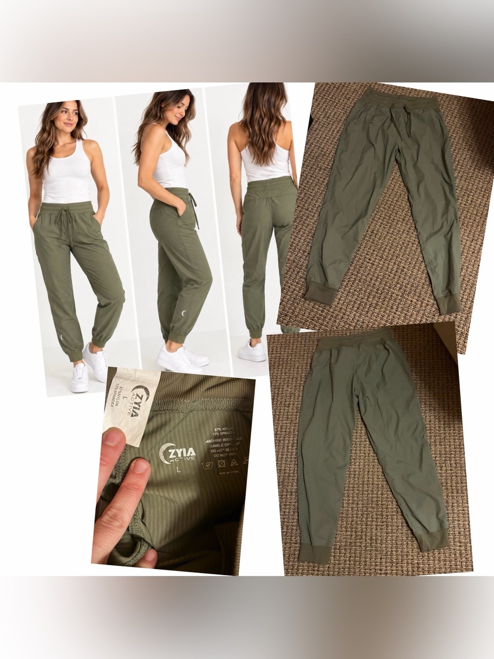 Zyia Olive Trail Joggers